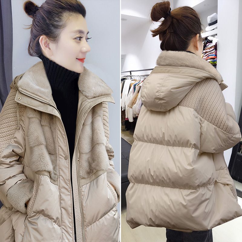 新款女上档次秋冬2022羽绒服款流行潮白鸭绒外套女百搭ins宽松