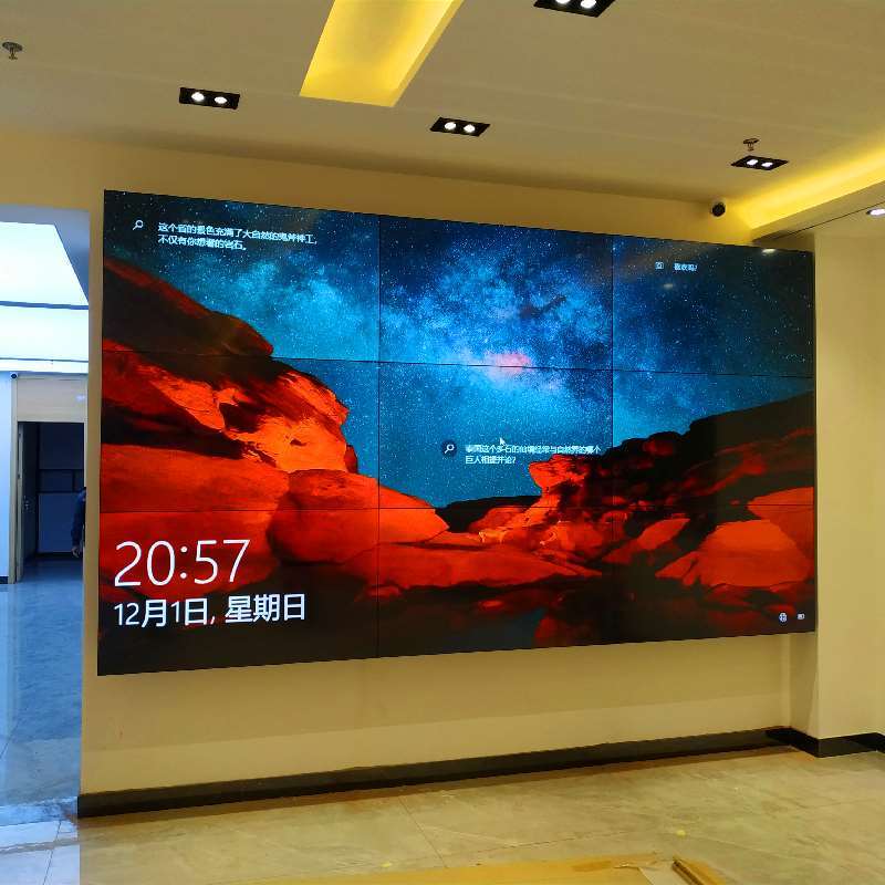 100-200寸拼接屏液晶大屏幕超大显示器会议室酒吧4kled无缝电视墙
