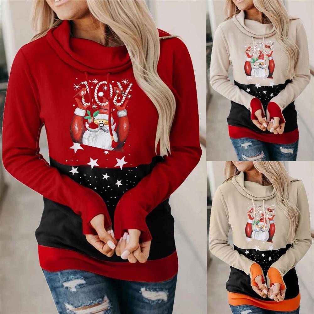 print women sweater christmas for hoodie ugly cotton cool