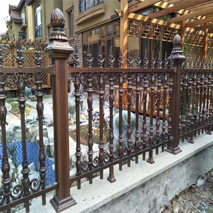 铝艺铁艺围栏庭院大门别墅阳台锌钢护栏院墙户外露台楼顶不锈钢栏【2