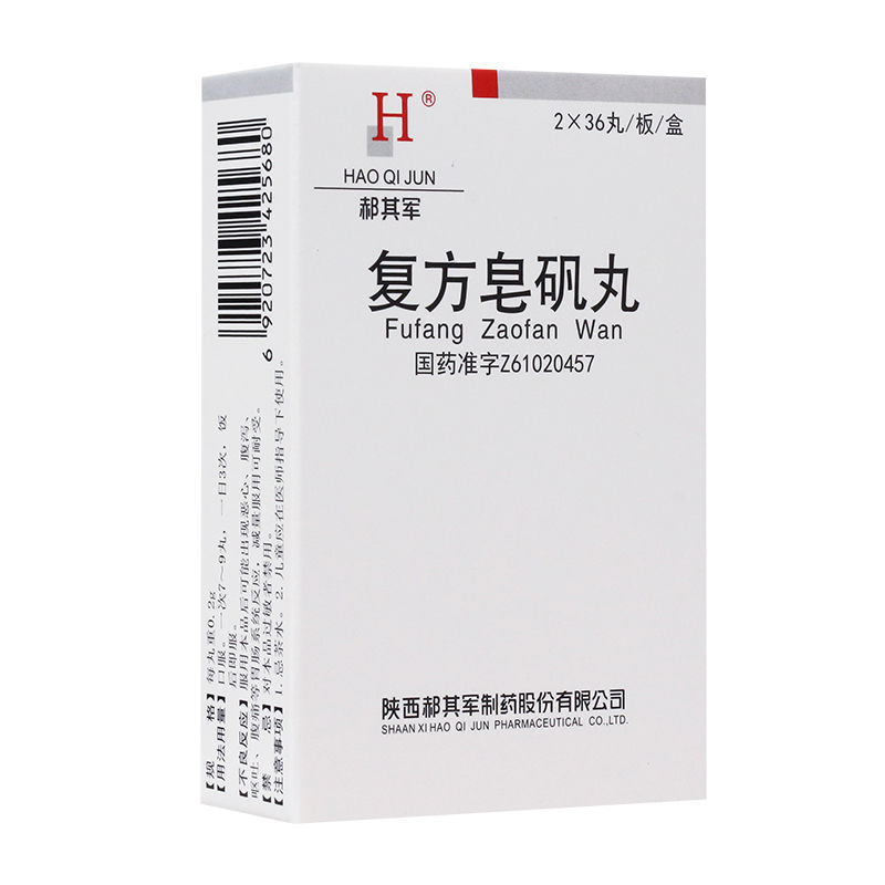 郝其军 复方皂矾丸 0.2g*72丸/盒 益气养阴
