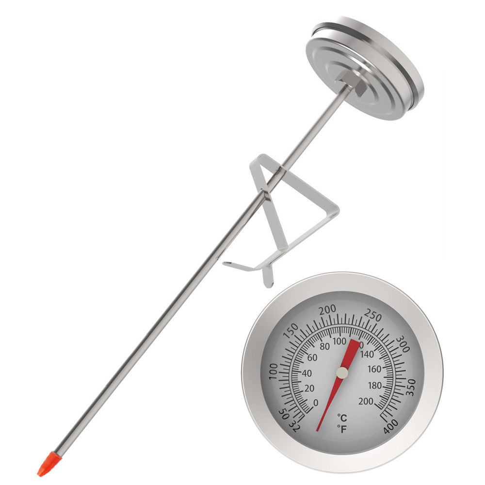 双金属油温表不锈钢油炸锅烘焙厨房食品家用温度计油温计现货