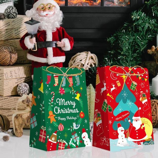 12pcs christmas gift boxes santa claus candy box star shape