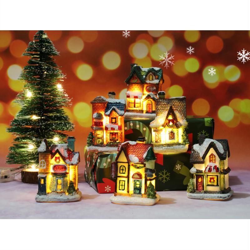 christmas house led lights santa pendant table drop decor【4月8