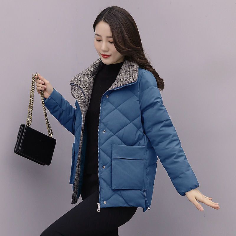 羽绒服女短款2021年新款韩版宽松加厚白鸭绒休闲妈妈装冬季外套潮