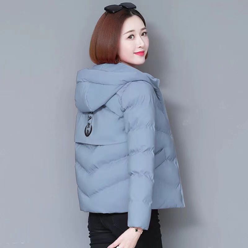 棉衣女2021年新款冬季短款羽绒棉服女面包服保暖连帽棉袄小外套潮
