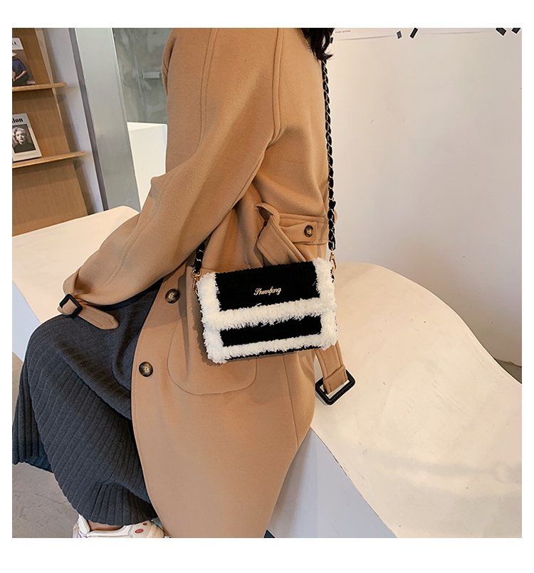 Tessuto fatto a mano, materiale fai-da-te, uncinetto, lana a strisce di ghiaccio fatta da sé, regalo per la fidanzata, tracolla monospalla_voghion.com