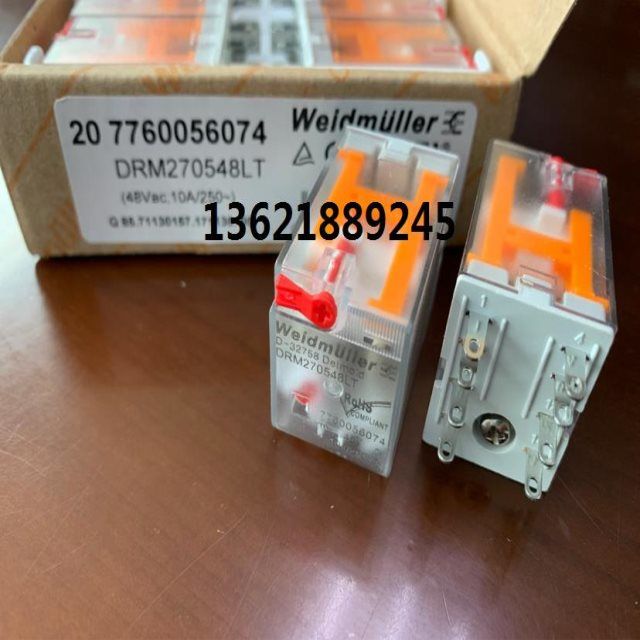 魏德米勒 原装小型中间继电器drm系列7760056074 drm270548lt现货【3