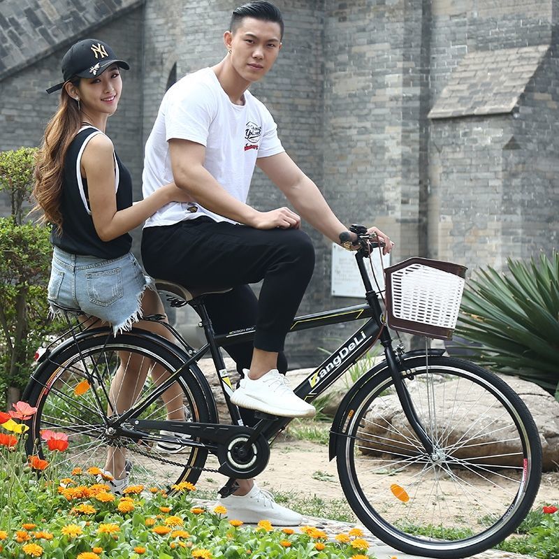 男士自行车成人通勤单车普通城市休闲复古代步轻便学生