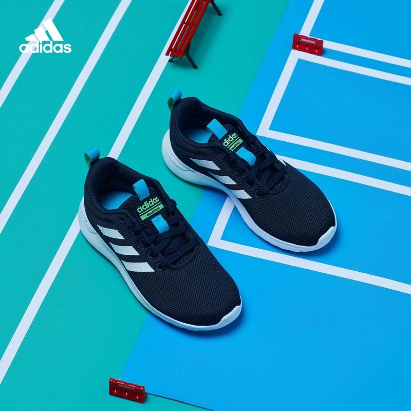 adidas 阿迪达斯官网LITE RACER CLN K小童低帮跑步运动鞋FV9608 FV9609 - 咩吔值得买