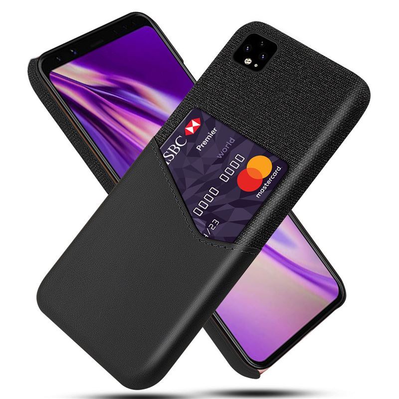 适用于谷歌pixel4xl手机壳pixel4xl布纹单插卡保护套手机皮套
