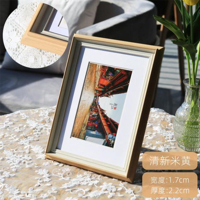 简约北欧相框摆台6寸7六装饰相册框架创意8k画框相片装裱挂墙a3a4