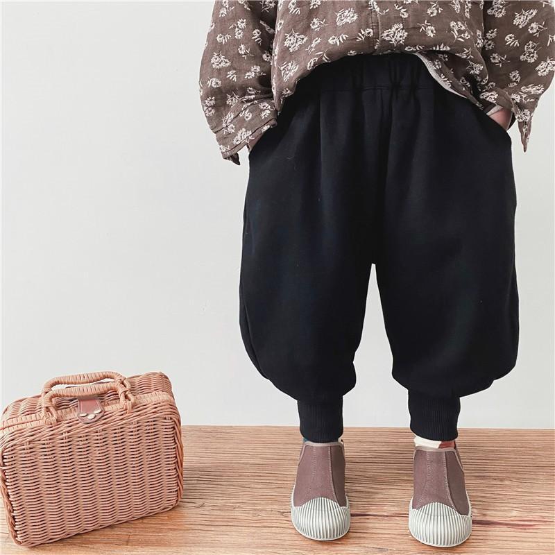Small and medium-sized children's Korean children's clothing  autumn and winter children's casual loose bloomers trousers Korean version of men's and women's trendy children's pants