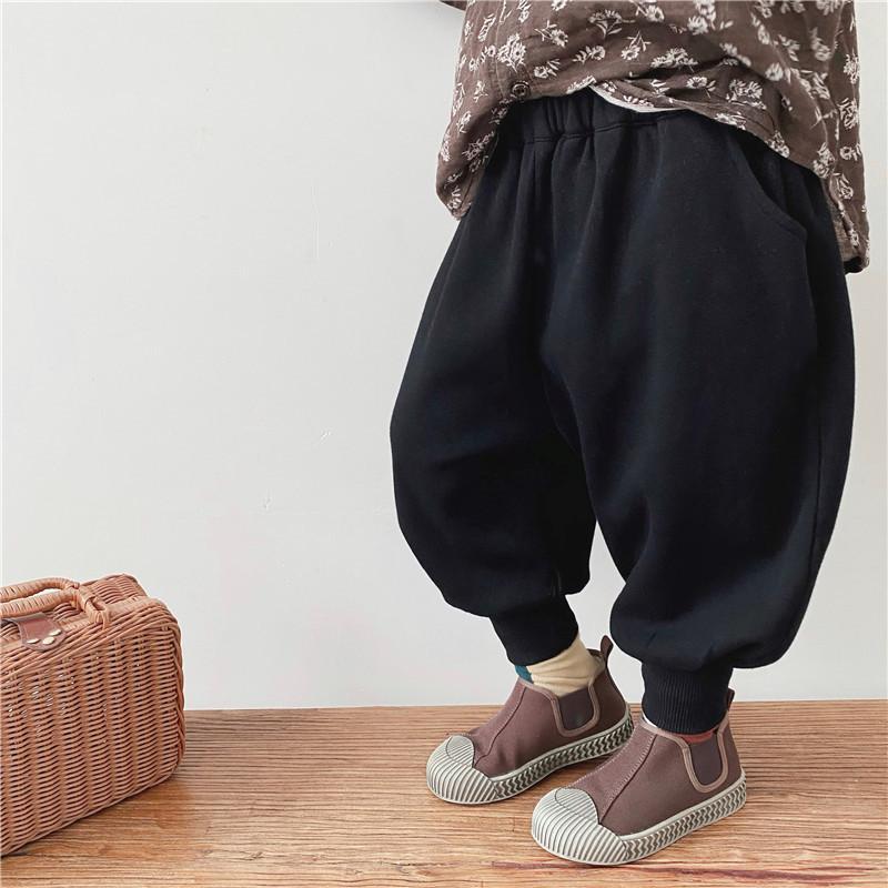 Small and medium-sized children's Korean children's clothing  autumn and winter children's casual loose bloomers trousers Korean version of men's and women's trendy children's pants