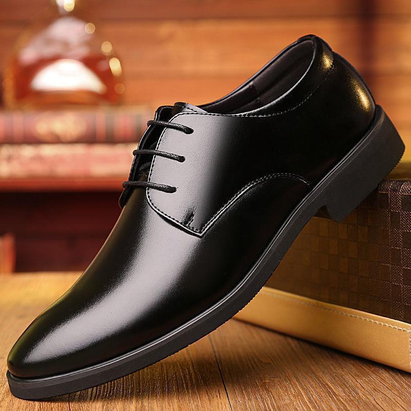 [Genuine leather] special price leather shoes soft bottom all-match casual leather shoes Korean version trendy business slip-on men's shoes