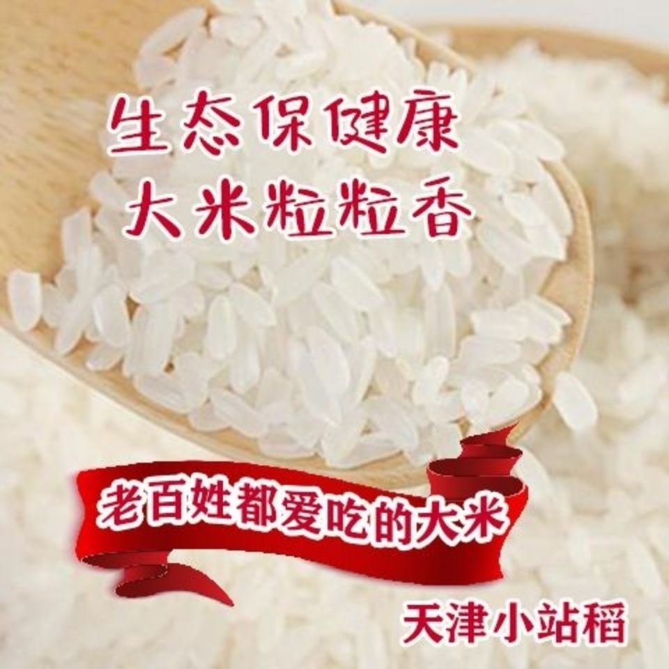 【2021新米】天津小站稻宁河大米9斤粳米长粒香蟹田米珍珠大米【2月15