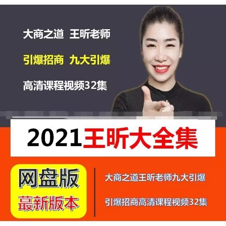 招商女神王昕九大引爆招商全集视频课程32集销讲大商之道引爆招商