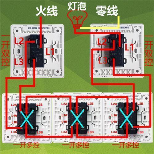 新品开关插座一控套装三开关控一灯四控一灯五控一灯中途特价包邮
