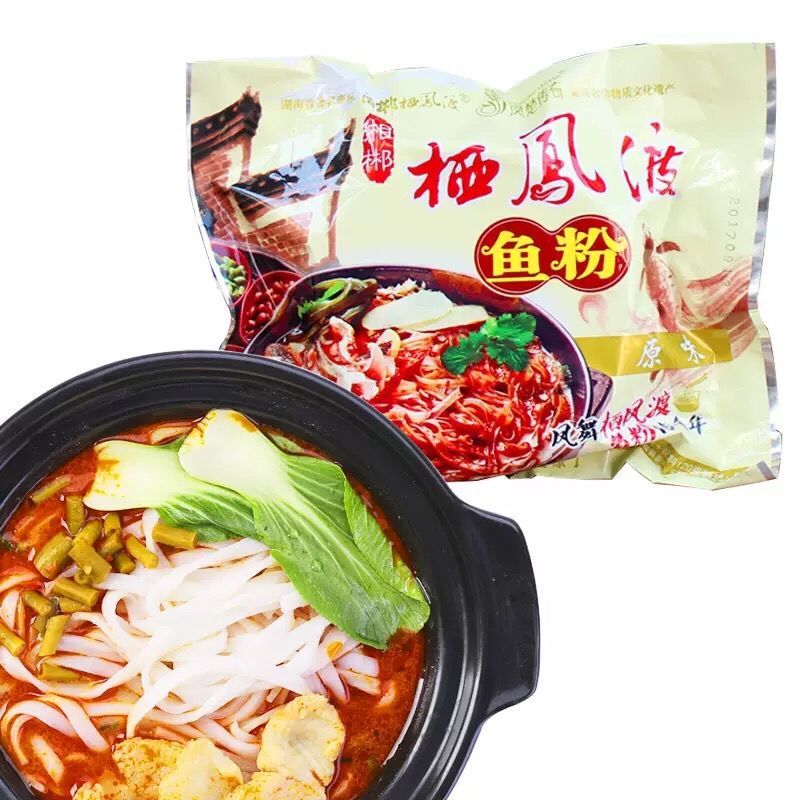 栖凤渡鱼粉袋装原味24包整箱速食干切粉方便面湖南米粉郴州特产
