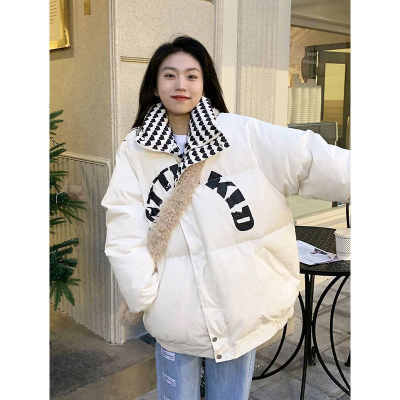 2022 winter new American style retro down padded jacket women's ins design sense niche all-match bread jacket