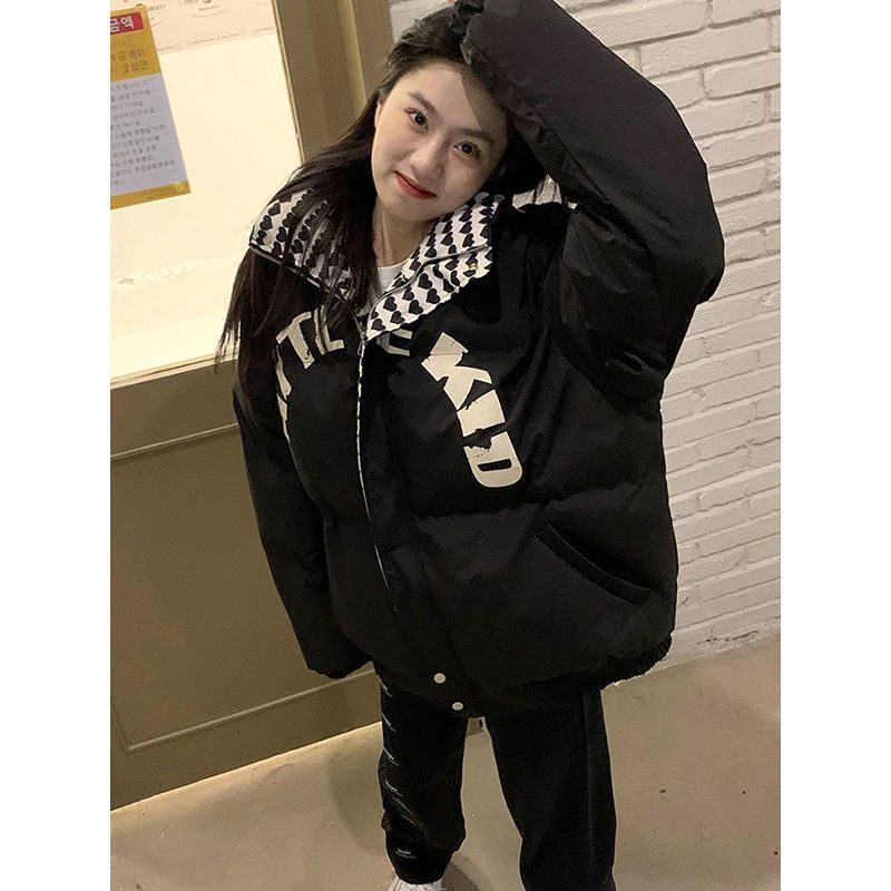  winter new American style retro down padded jacket women's ins design sense niche all-match bread jacket