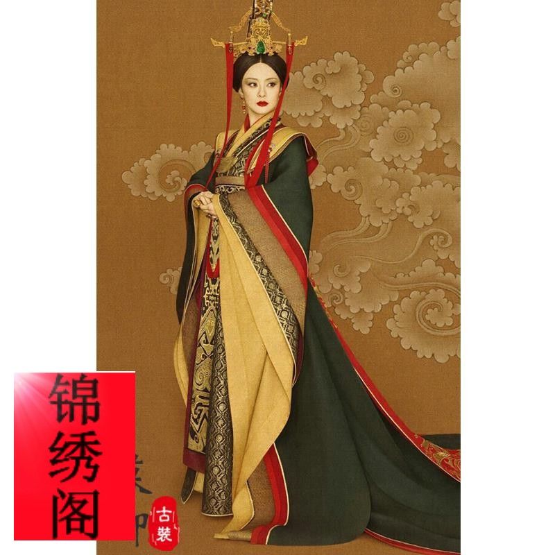 影视芈月传孙俪同款古装女秦朝汉服大秦宣太后妃子皇后演出服写真【3