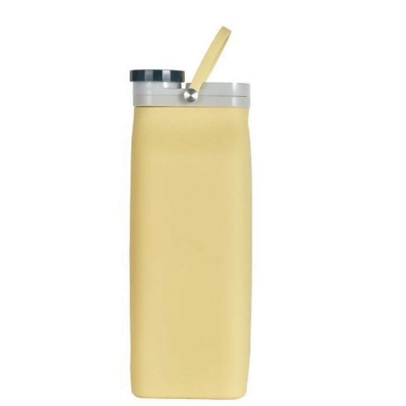 Hersteller: Faltbare Milchflasche aus lebensmittelechtem Silikon, kreativer tragbarer Reise- und Sport-Wasserbecher_voghion.com