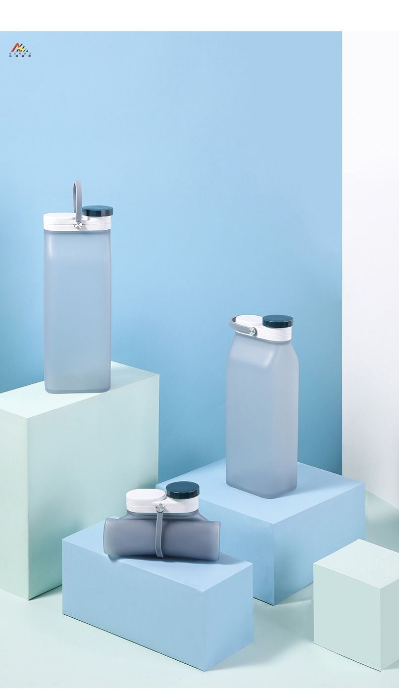 Hersteller: Faltbare Milchflasche aus lebensmittelechtem Silikon, kreativer tragbarer Reise- und Sport-Wasserbecher_voghion.com
