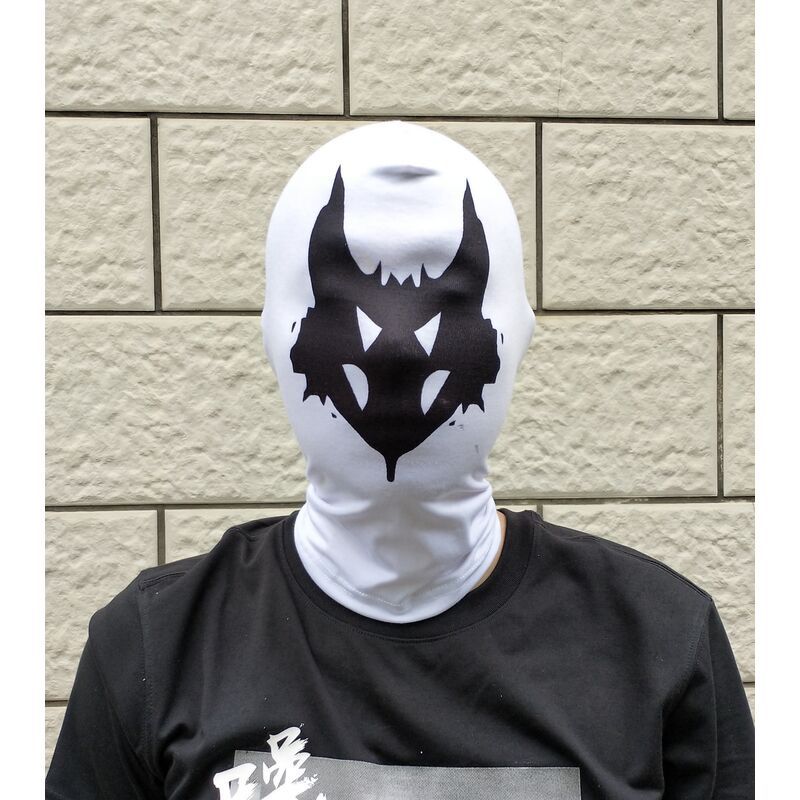 2020 守望者 watchmen 罗夏头套面罩口罩 cosplay数码印花头套