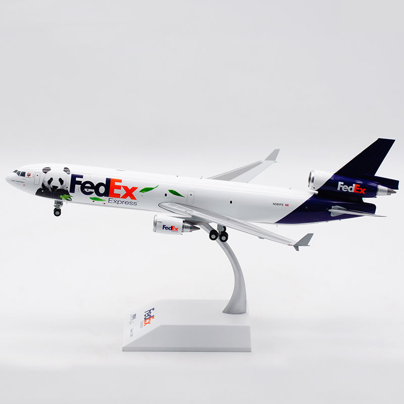 联邦快递jc wings1:200静态飞机模型合金 麦道md-11f n585fe 熊猫