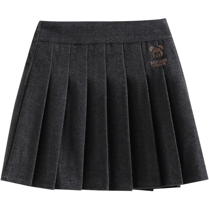 Girls pleated skirt autumn and winter 2022 new children's foreign style college style skirt little girl wears skirt winter