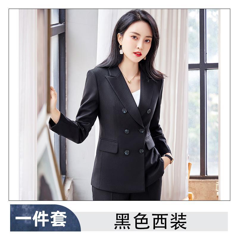 Gray suit jacket female  early spring new professional wear temperament goddess fan work clothes suit suit female