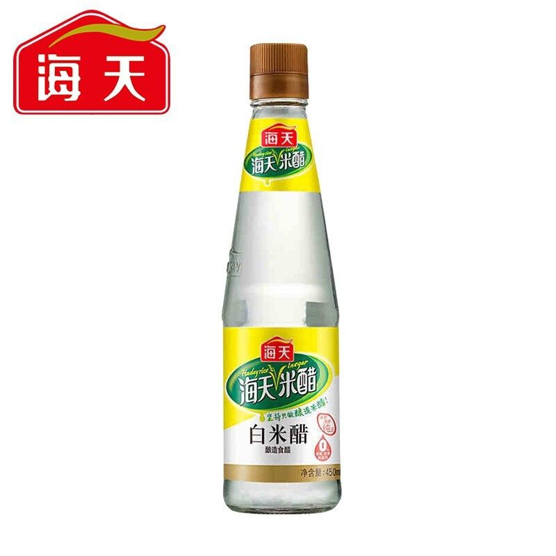 海天白米醋450ml/瓶 酿造炒菜凉面凉菜蘸料醋调料