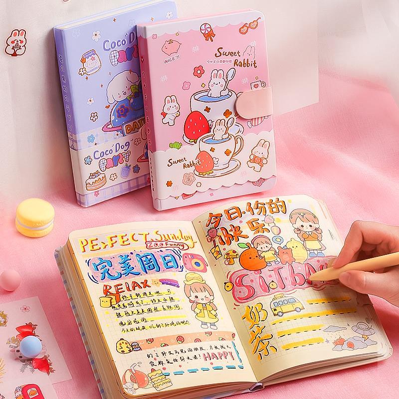 少女心手账本可爱小笔记本子女生款手帐本小学生日记本套装儿童记