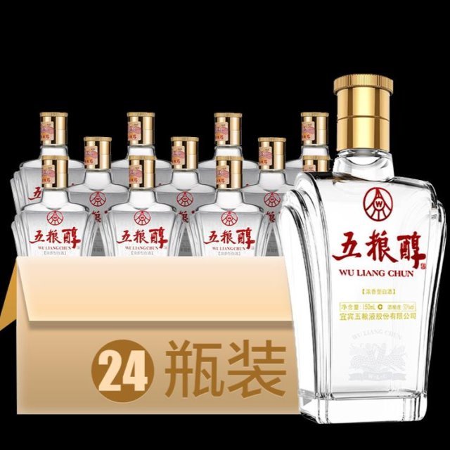 五粮液股份五粮醇铠甲小酒50度150ml*24瓶整箱浓香型粮食白酒送礼