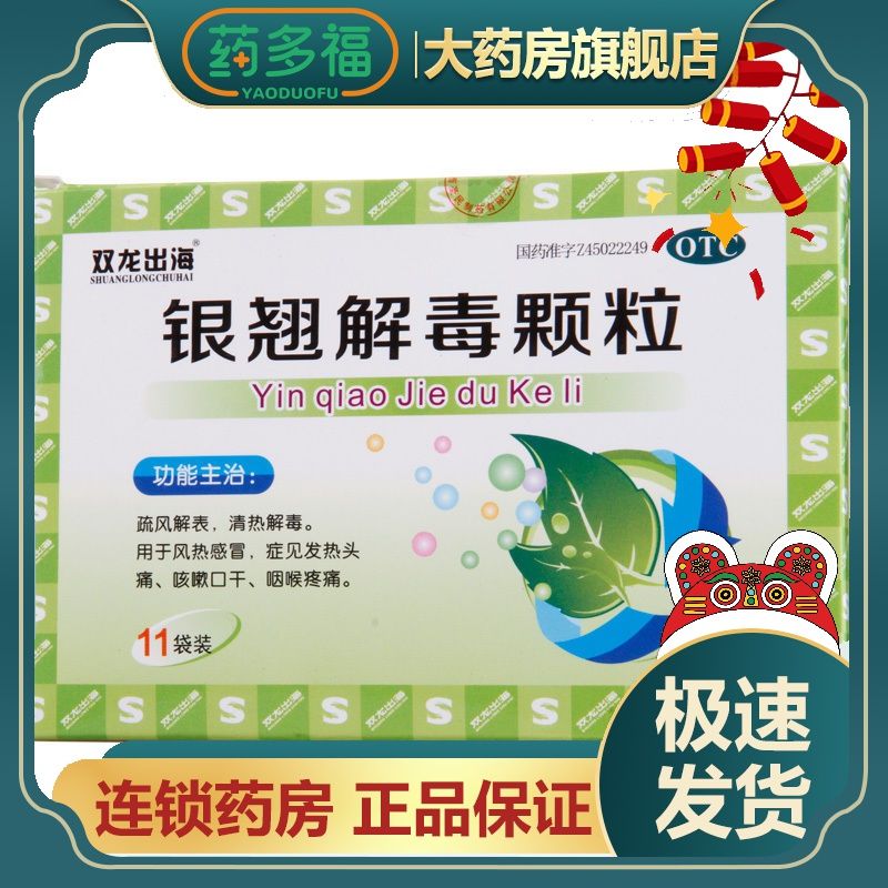 双龙出海 银翘颗粒 15g*11袋/盒