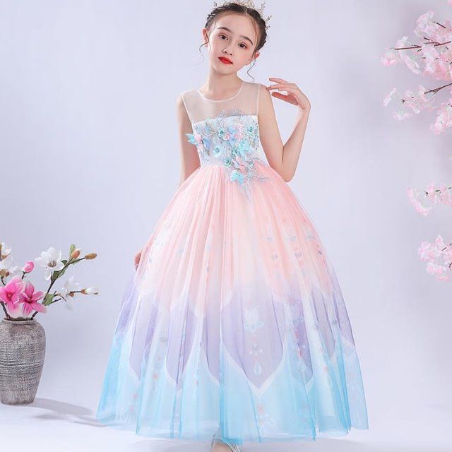 裙子新款2022年儿童衣服女童连衣裙夏装ins超仙公主裙洋气表演服