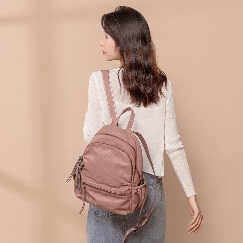Backpack ladies new Korean version all-match trendy Oxford cloth backpack fashion casual large-capacity travel schoolbag