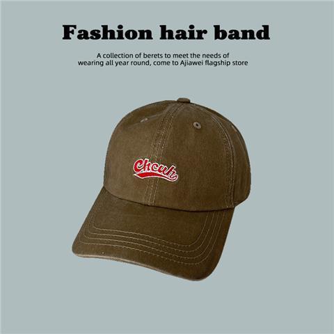 Korean version of the peaked cap women's spring and summer models show the face small sunshade sunscreen baseball cap Japanese all-match hat ins trendy brand men
