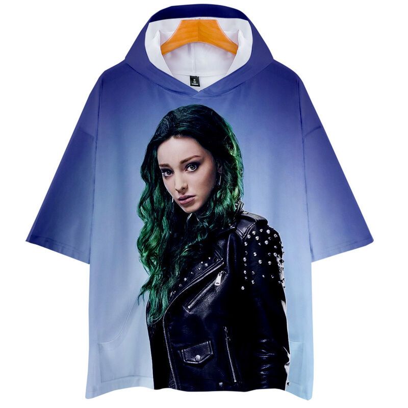 2019新款 天赋异禀北极星小姐姐polaris 都市休闲3d带帽短袖t恤