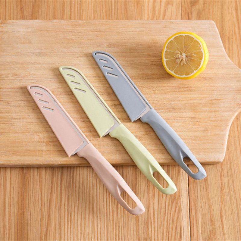 瓜果刀不锈钢切块切水果刀苹果削皮器便携随身安全去皮厨房小刀具