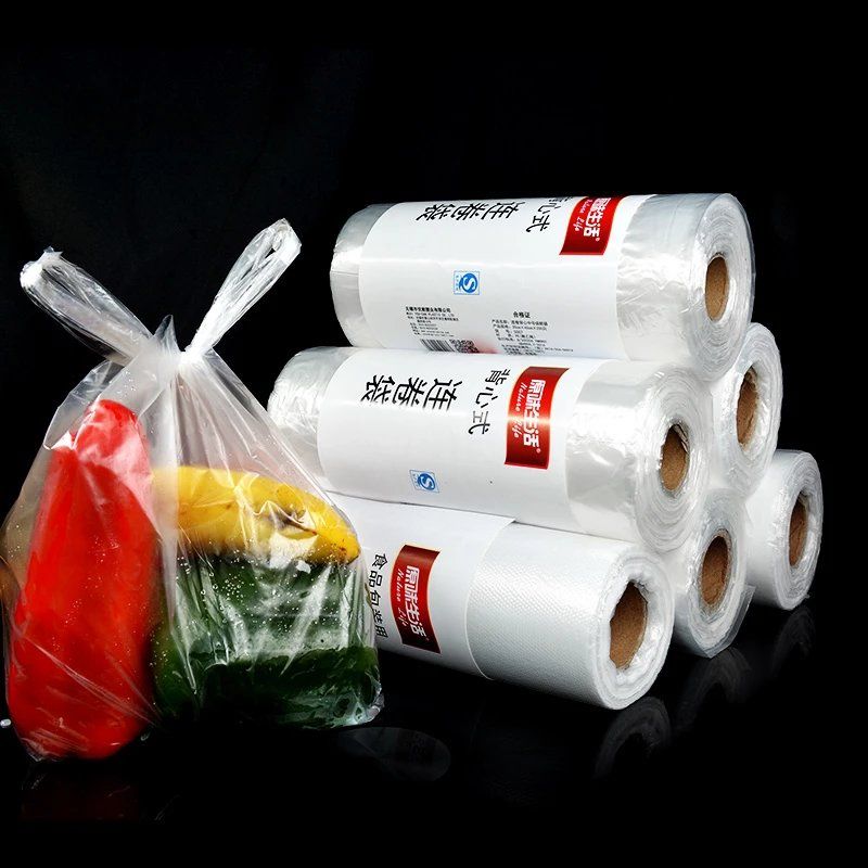 食品保鲜袋家用实用背心袋塑料包装袋加厚连卷袋密封封口冷冻方便