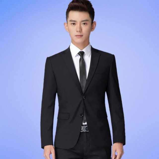【48小时发货】男西装西服五件套装夏季修身商务职业正装男新郎西
