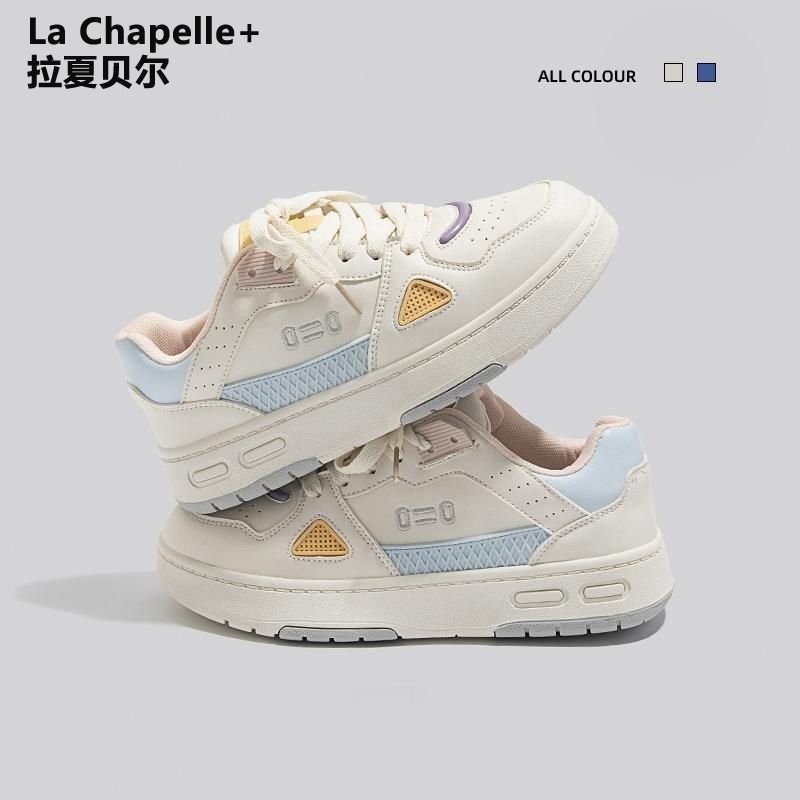 La Chapelle+日系复古小白鞋女鞋ins潮小众2022新款运动休闲板鞋