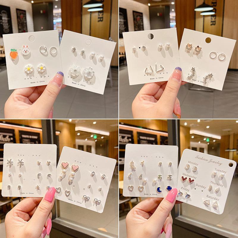 Earrings for women 2022 new trendy earrings small and exquisite mini ins earrings French niche design earrings