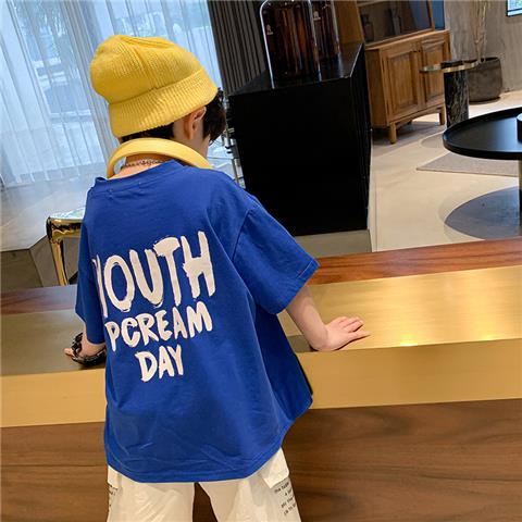 Children's clothing children's short-sleeved T-shirt 2023 summer new style boy pure cotton casual summer children's tops trendy children