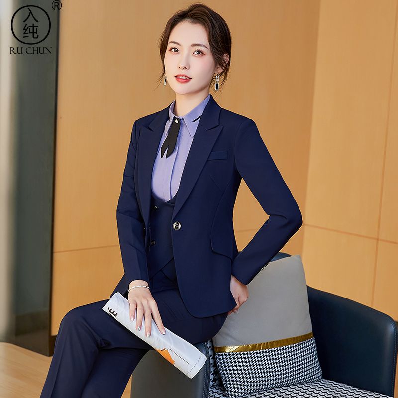 职业西服套装女春季韩版正装气质商务大学生公务员面试上班工作服