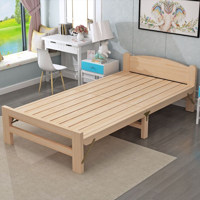 一米2单人床木头1儿童成人可折叠小床二宽的户型质男孩10岁头制实
