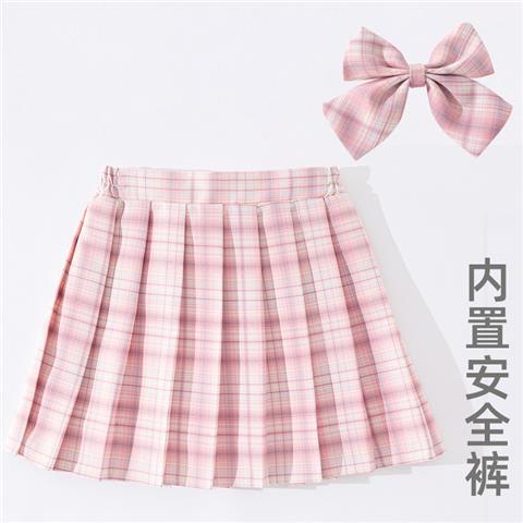 Girls' new skirt children's spring and autumn jk uniform suit skirt female big boy skirt pleated skirt girl plaid skirt