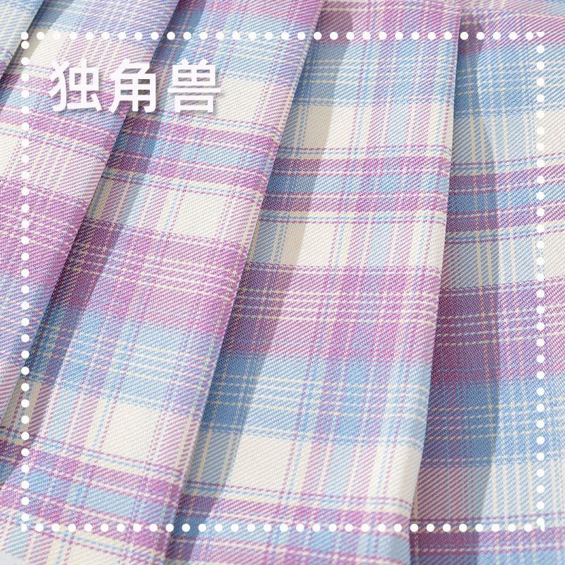 Girls' new skirt children's spring and autumn jk uniform suit skirt female big boy skirt pleated skirt girl plaid skirt